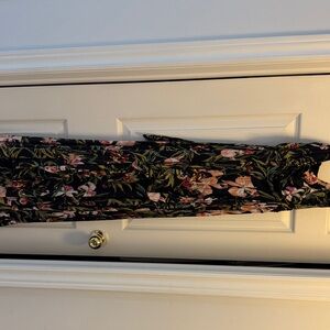 Floral Black Maxi Dress
